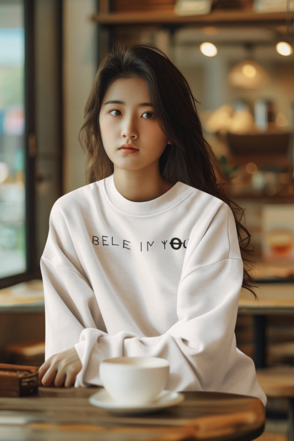 Cozy Comfort Sweatshirt White  colour